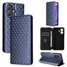 For Ulefone Note 21 Cubic Grid Texture Flip Leather Phone Case(Blue) - 1