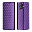 For Ulefone Note 21 Cubic Grid Texture Flip Leather Phone Case(Purple) - 2