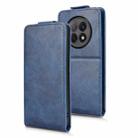 For OPPO F29 Pro 5G Magnetic Vertical Flip Leather Phone Case with Buckle(Blue) - 2