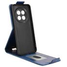 For OPPO F29 Pro 5G Magnetic Vertical Flip Leather Phone Case with Buckle(Blue) - 3