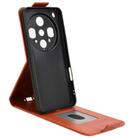 For OPPO Find X8 Ultra 5G Magnetic Vertical Flip Leather Phone Case with Buckle(Brown) - 3