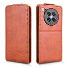 For OPPO Find X8s 5G Magnetic Vertical Flip Leather Phone Case with Buckle(Brown) - 2