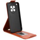 For OPPO Find X8s 5G Magnetic Vertical Flip Leather Phone Case with Buckle(Brown) - 3