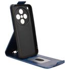 For OPPO Find X8s+ 5G Magnetic Vertical Flip Leather Phone Case with Buckle(Blue) - 3