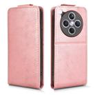 For OPPO Find X8s+ 5G Magnetic Vertical Flip Leather Phone Case with Buckle(Rose Gold) - 2