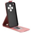 For OPPO Find X8s+ 5G Magnetic Vertical Flip Leather Phone Case with Buckle(Rose Gold) - 3