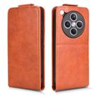 For OPPO Find X8s+ 5G Magnetic Vertical Flip Leather Phone Case with Buckle(Brown) - 2