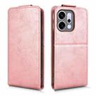 For OPPO Reno14 Global Magnetic Vertical Flip Leather Phone Case with Buckle(Rose Gold) - 2