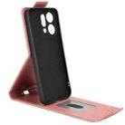 For OPPO Reno14 Global Magnetic Vertical Flip Leather Phone Case with Buckle(Rose Gold) - 3