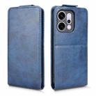 For OPPO Reno14 Pro Global Magnetic Vertical Flip Leather Phone Case with Buckle(Blue) - 2