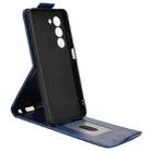For OPPO A5 5G / 4G Global Magnetic Vertical Flip Leather Phone Case with Buckle(Blue) - 3