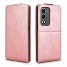For OPPO A5 5G / 4G Global Magnetic Vertical Flip Leather Phone Case with Buckle(Rose Gold) - 2