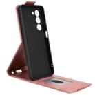 For OPPO A5 5G / 4G Global Magnetic Vertical Flip Leather Phone Case with Buckle(Rose Gold) - 3
