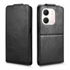 For OPPO A5x 5G / 4G Global Magnetic Vertical Flip Leather Phone Case with Buckle(Black) - 2