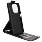 For OPPO A5x 5G / 4G Global Magnetic Vertical Flip Leather Phone Case with Buckle(Black) - 3