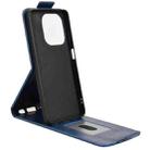 For OPPO A5x 5G / 4G Global Magnetic Vertical Flip Leather Phone Case with Buckle(Blue) - 3