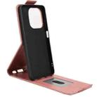 For OPPO A5x 5G / 4G Global Magnetic Vertical Flip Leather Phone Case with Buckle(Rose Gold) - 3