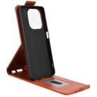 For OPPO A5x 5G / 4G Global Magnetic Vertical Flip Leather Phone Case with Buckle(Brown) - 3