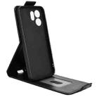 For OPPO Reno14 F 5G Magnetic Vertical Flip Leather Phone Case with Buckle(Black) - 3