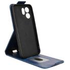 For OPPO Reno14 F 5G Magnetic Vertical Flip Leather Phone Case with Buckle(Blue) - 3
