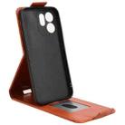For OPPO Reno14 F 5G Magnetic Vertical Flip Leather Phone Case with Buckle(Brown) - 3