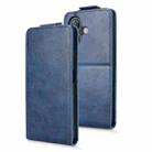 For Ulefone Note 21 Magnetic Vertical Flip Leather Phone Case with Buckle(Blue) - 2