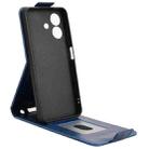 For Ulefone Note 21 Magnetic Vertical Flip Leather Phone Case with Buckle(Blue) - 3