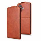 For Ulefone Note 21 Magnetic Vertical Flip Leather Phone Case with Buckle(Brown) - 2