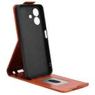 For Ulefone Note 21 Magnetic Vertical Flip Leather Phone Case with Buckle(Brown) - 3