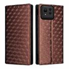 For Asus Zenfone 11 Ultra Cubic Grid Texture Flip Leather Phone Case(Brown) - 2