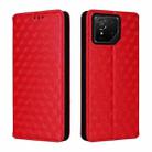 For Asus ROG Phone 9 / ROG Phone 9 Pro Cubic Grid Texture Flip Leather Phone Case(Red) - 2
