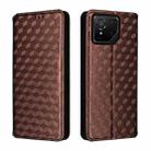 For Asus ROG Phone 9 / ROG Phone 9 Pro Cubic Grid Texture Flip Leather Phone Case(Brown) - 2