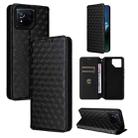 For Asus ROG Phone 8 / ROG Phone 8 Pro Cubic Grid Texture Flip Leather Phone Case(Black) - 1