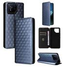 For Asus ROG Phone 8 / ROG Phone 8 Pro Cubic Grid Texture Flip Leather Phone Case(Blue) - 1