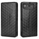 For Asus ROG Phone 6 / ROG Phone 6 Pro Cubic Grid Texture Flip Leather Phone Case(Black) - 2