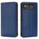 For Asus ROG Phone 6 / ROG Phone 6 Pro Cubic Grid Texture Flip Leather Phone Case(Blue) - 2