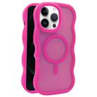 For iPhone 12 Pro Max Skin Feel MagSafe Phone Case(Rose Red) - 1