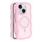 For iPhone 15 Skin Feel MagSafe Phone Case(Pink) - 1