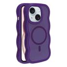 For iPhone 15 Skin Feel MagSafe Phone Case(Purple) - 1
