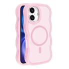 For iPhone 16 Plus Skin Feel MagSafe Phone Case(Pink) - 1