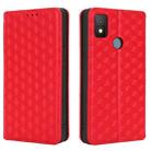 For Cricket Icon 4 Cubic Grid Texture Flip Leather Phone Case(Red) - 2
