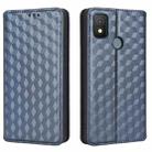 For Cricket Icon 4 Cubic Grid Texture Flip Leather Phone Case(Blue) - 2