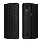 For Cricket Icon 5 Cubic Grid Texture Flip Leather Phone Case(Black) - 2