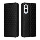 For Cricket Icon 6 Cubic Grid Texture Flip Leather Phone Case(Black) - 2