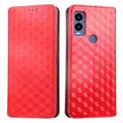 For Cricket Innovate E 5G 2022 Cubic Grid Texture Flip Leather Phone Case(Red) - 2