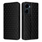 For Cricket Magic 2 5G Cubic Grid Texture Flip Leather Phone Case(Black) - 2