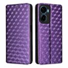 For Cricket Magic 2 5G Cubic Grid Texture Flip Leather Phone Case(Purple) - 2
