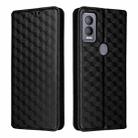 For Cricket Magic 5G Cubic Grid Texture Flip Leather Phone Case(Black) - 2