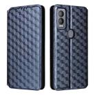 For Cricket Magic 5G Cubic Grid Texture Flip Leather Phone Case(Blue) - 2