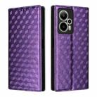 For Cricket Outlast 5G 2024 Cubic Grid Texture Flip Leather Phone Case(Purple) - 2